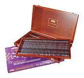 Derwent Coloursoft Kleurpotloden, Set van 72 in Houten Geschenkdoos