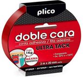 PLICO Dubbelzijdig Ultra Tack Transparant Montagetape
