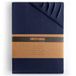 DecoKing Hoeslaken 120x200-140x200 cm 100% Gekamd Katoen Jersey Zacht Donker Blauw Amber