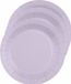 Santex Feest gebaksbordjes - lila paars - 10x - karton - 17 cm - rond