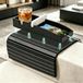 SolidKeus - Table pliante avec accoudoir en bambou
