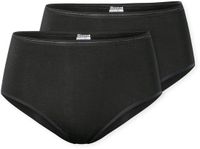 Schiesser 2PACK Midi Dames Onderbroek - zwart - Maat 3XL