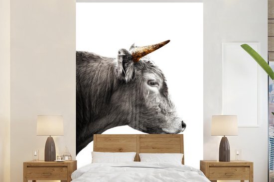 Nr1Wallpaper Behang - Fotobehang Schotse Hooglander - Dieren - Koe - Breedte 225 cm x hoogte 350 cm