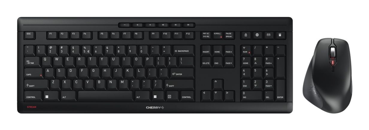 CHERRY STREAM DESKTOP COMFORT Wireless Keyboard - Black