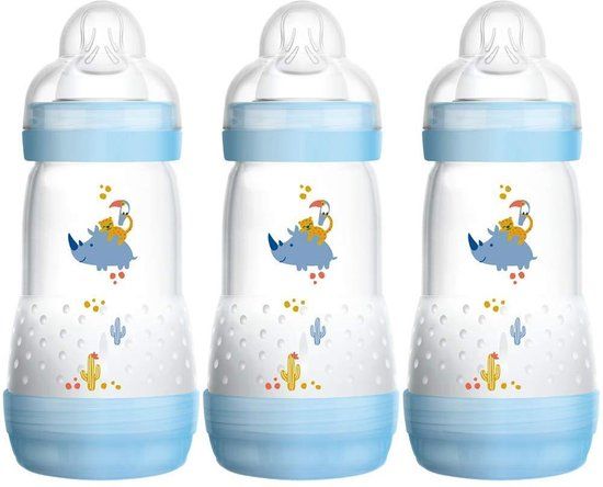 MAM Anti-kolik-flessen, 260 ml – 3-delige 2 mnd
