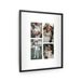 Cadre noir avec photo personnalisée - 40x50