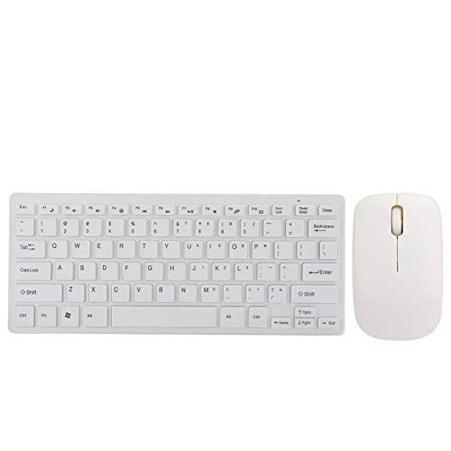 Draadloze Toetsenbord En Muiscombinatie, 2.4G USB Ultradunne Draagbare Oplaadbare Muisset Slanke Dunne Gestroomlijnde Toetsenbordmuis Voor Notebook Silver 663927977