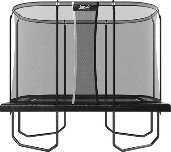 Senz Sports - Trampoline met Veiligheidsnet - Premium Plus - 214 x 305 cm - Rechthoek - Trampoline met Elastieken - J7000 serie