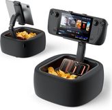 Markenlos Wan GmbH Verstelbare Tablethouder Kussen met 360° Draaibare Arm en Snackhouder - Zwart