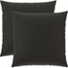 vidaXL - Coussin - 2 - pièces - HEERLEN - Noir - 60 - x - 60 - cm - Polyester