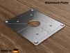 GÜDE plaque de montage en aluminium, plaque d'insertion pour fraiseuse, convient pour GÜDE OF1200E, 1200 E défonceuse