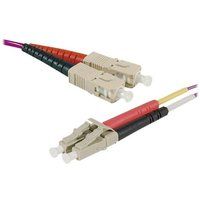 Inspanningis Connect - SC/UPC naar LC/UPC Multi-modus Glasvezelkabel - 10m - OM2 - Oranje
