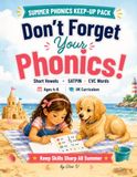 Don't Forget Your Phonics! Summer Phonics Keep-Up Pack