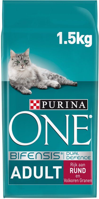 Purina One Adult - Rund Volkoren Granen - Kattenvoer - 1.5 kg