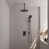 Brauer Black Edition Thermostatische Inbouw Regendouche Set - Mat Zwart - 30cm Douchekop