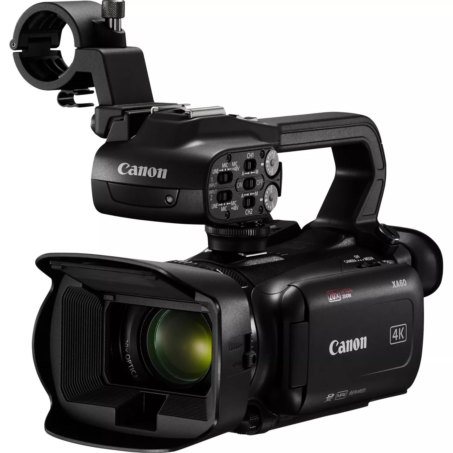Canon XA60 4K Ultra HD Handcamcorder - 20x Optical Zoom - Black