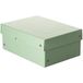 Originele FALKEN PureBox pastel. Made in Germany. 100 mm hoog DIN A5 groen. Opbergdoos met deksel van stevig karton Vegan geschenkdoos transportdoos doos doos multifunctionele doos