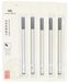 10 pointes roller, noir, 0,5 mm, métal, pour stylos plume
