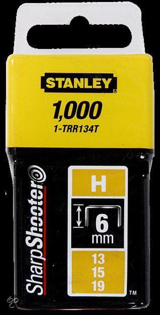 Stanley nieten 6mm type h - 1000 stuks