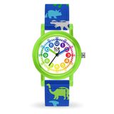 Ice Watch ICE learning - Green dinosaur 024501 Horloge - Nylon - Blauw - Ø 28 mm