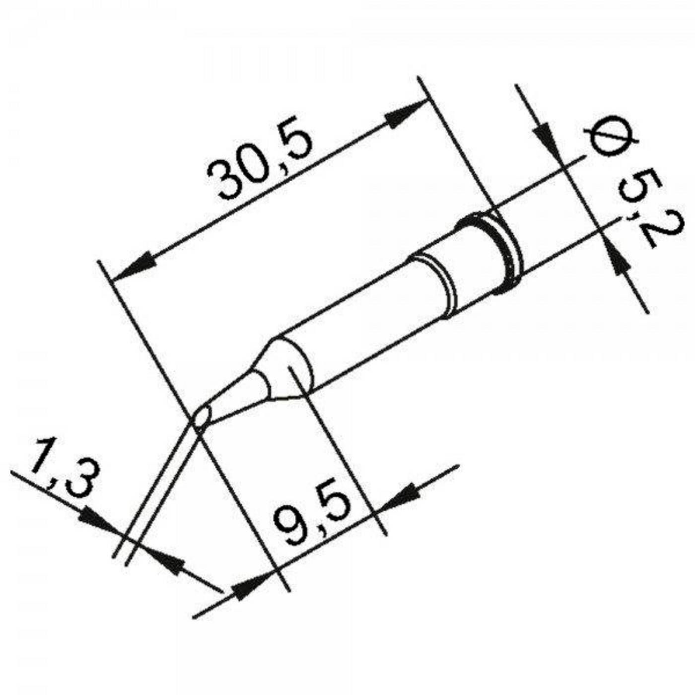 Ersa 0102PDLF06L Soldeerpunt Potloodvorm Grootte soldeerpunt 0.60 mm Lengte soldeerpunt: 32 mm Inhoud: 1 stuk(s)