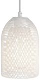 LEDatHOME Abat-jour cage en métal Ghostbell avec douille E27 - Blanc