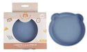 DORON & CHARLIE - Soepbord - Kindermaaltijd - 056721 - Blauw - Siliconen - Zuignap - Magnetronbestendig - Wasmachine - Makkelijk schoon te maken - Babybord - Vanaf 6 maanden