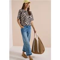 cecil Icecat Shirt met burn-out look