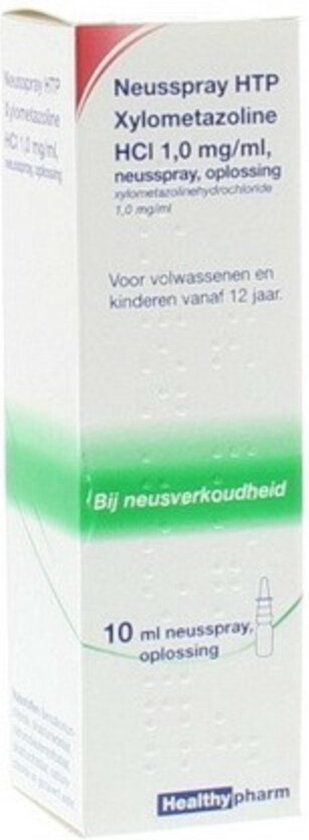Healthypharm Neusspray Xylometazoline 1.0mg/ml - 10ml