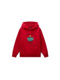 NAPAPIJRI Sweatshirt 'Flein' cyaan blauw / rood / zwart / wit