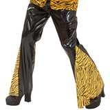 Widmann Zwarte en bruine disco tijger broek voor mannen