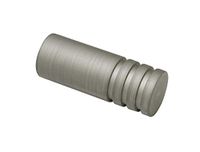 Gardinia Cilinder, 2 x eindstuk, metaal, zilver, voor gordijntechniek Ø 19 mm