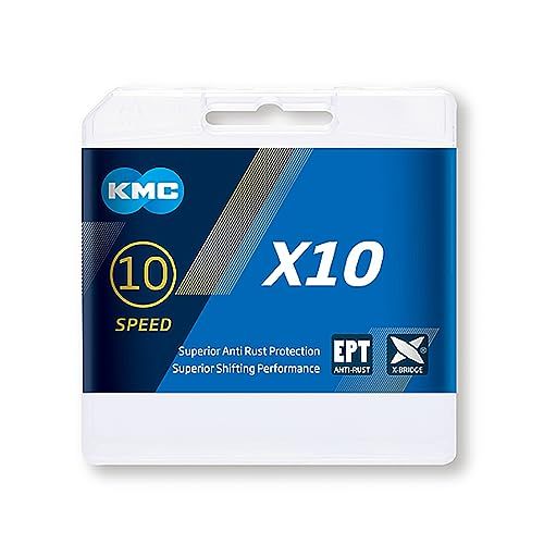 Kmc X10 schakelketting, zilver, 1/2" x 11/128"