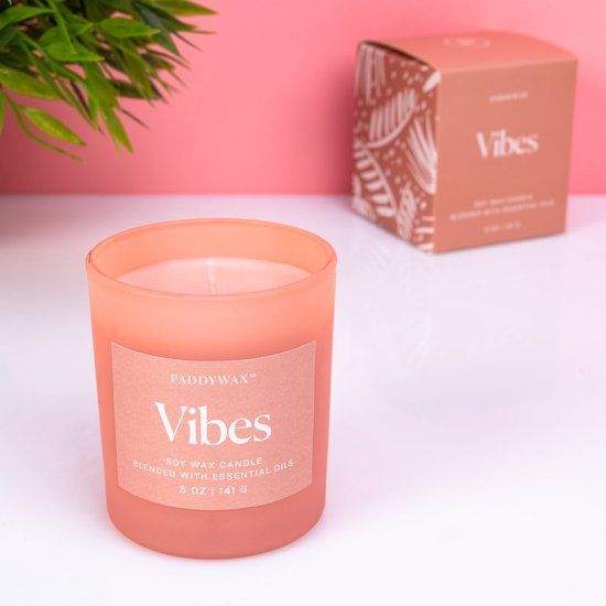 Paddywax Wellness Geurkaars - Vibes (roze) - 141ml