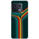 OnePlus Bedrukt siliconen hoesje compatibel met OnePlus 10 Pro 5G Retro lines