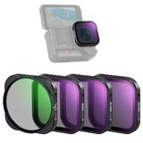 NEEWER 4-pack ND-filterset compatibel met Insta360 Ace Pro/Ace Pro 2, snap-on multicoated HD optisch glas verstelbaar CPL + ND8 + ND16 + ND32 lensfilter actiecamera-accessoires, FL-C30
