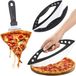 Unyqoos trancheuse à pizza en acier inoxydable avec serveur