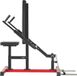 Siège pour exercices de triceps et de biceps, incluant une fonction de développé vertical et une barre de traction pour l'entraînement des pectoraux