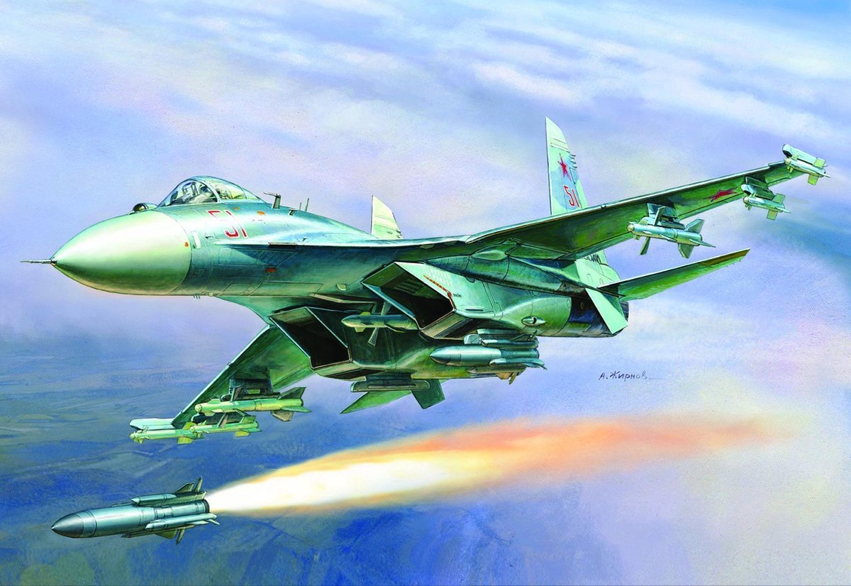 Zvezda 500787295-1:72 gevechtsvliegtuig SU-27SM