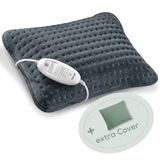 Beurer HK 48 Cosy Sofa verwarmingskussen met snelle verwarming, 3 verlichte temperatuurinstellingen en automatische uitschakeling, extra zacht omkeerbaar kussen, met extra vilten hoes, groen