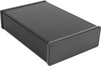 Hammond Electronics 1455U2802BK Universele behuizing 280 x 191 x 66 mm Aluminium Zwart (geëloxeerd)