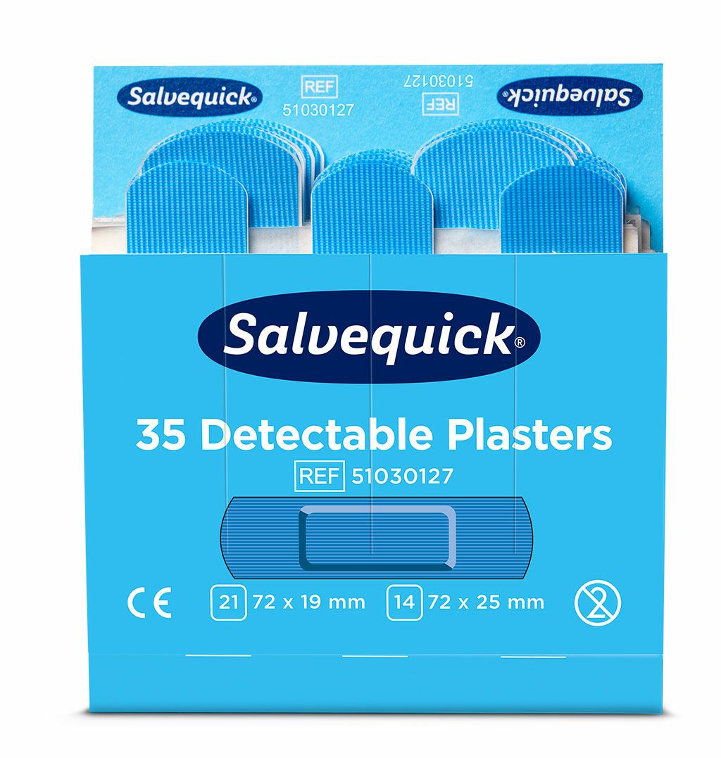 Cederroth Salvequick Navulling Detectie Blauw 67350 - 7310610019327
