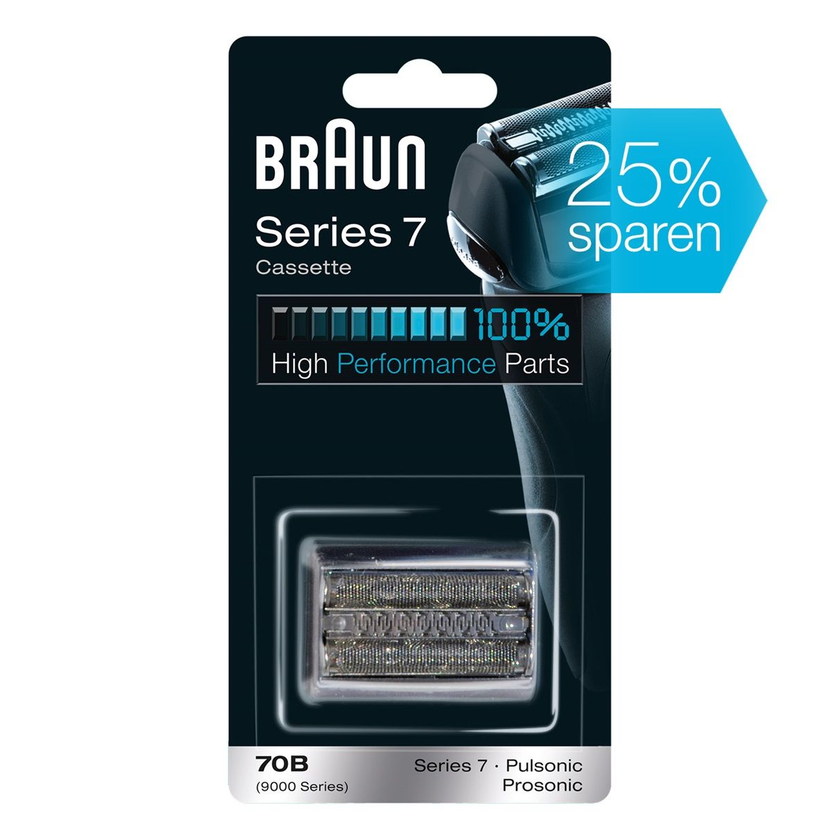 Braun 70B Scheerkop voor Series 7 - Zwart