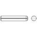 TOOLCRAFT TO-5378541 Cilindrische kerfstift 5 mm RVS A1 100 stuk(s)