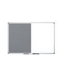 Bi-Office XA0328170 Kantoor Display 900 x 600 mm Grijs, Wit Aluminium
