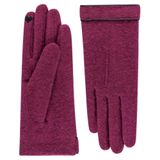 Roeckl Vingerhandschoenen 'LEATHER PIPING TOUCH' lila / aubergine / bessen / cranberry / donkerrood