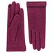 Roeckl Vingerhandschoenen 'LEATHER PIPING TOUCH' lila / aubergine / bessen / cranberry / donkerrood