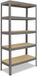 Shelfplaza PRO metalen stellingkast - 180x60x40 cm - grijs - 5 planken