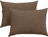 vidaXL Zitkussens - 2 stuks - Stof - Bruin - 70 x 50 cm