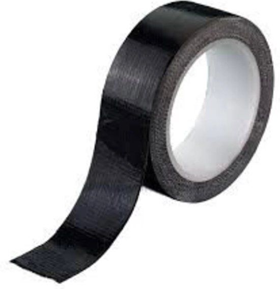 Deltafix Klussentape HQ Zwart 50mm - 10m